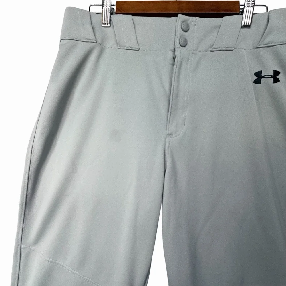 Under Armour Mens Baseball Pants Gray Athletic Training Sports Size‎ Large